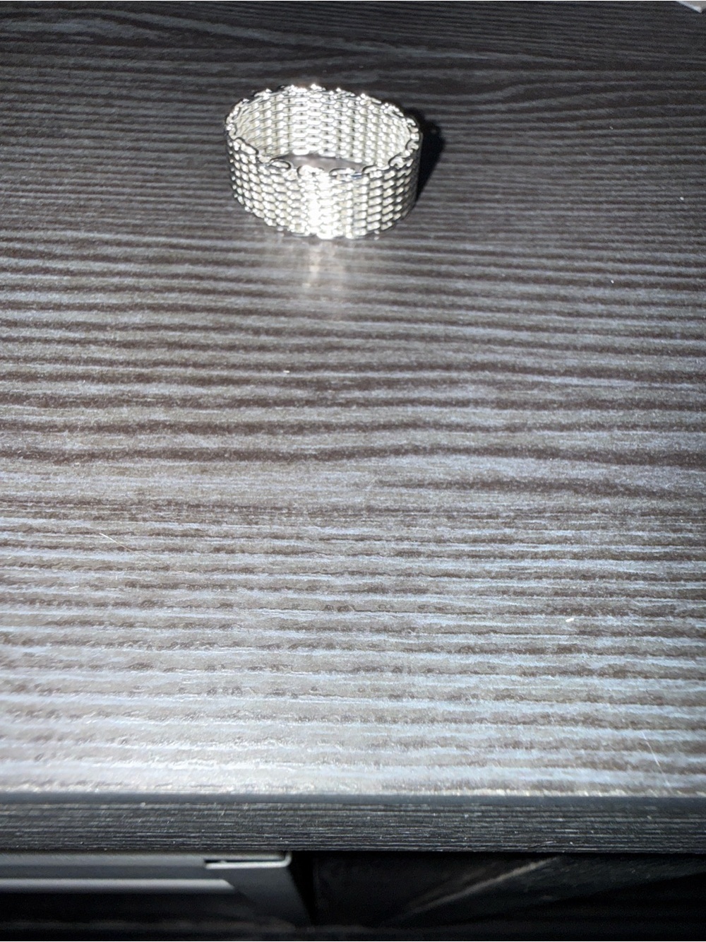 Silver Mesh Link Ring - Picture 6 of 6